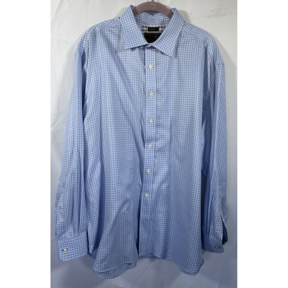 Jos.A.Bank Reserve Shirt Size XL Button Up Check flip cuff